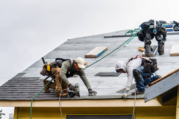 Professional Roofing technician working in Riegelsville, PA